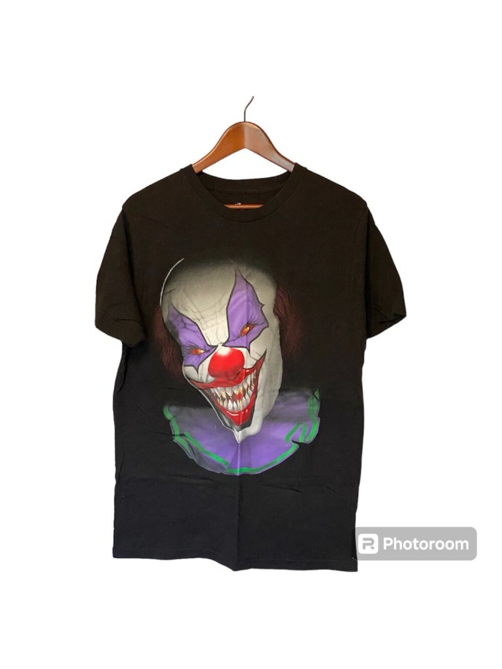 Scary Clown Halloween T-Shirt Men's Medium Black Horror Graphic Tee